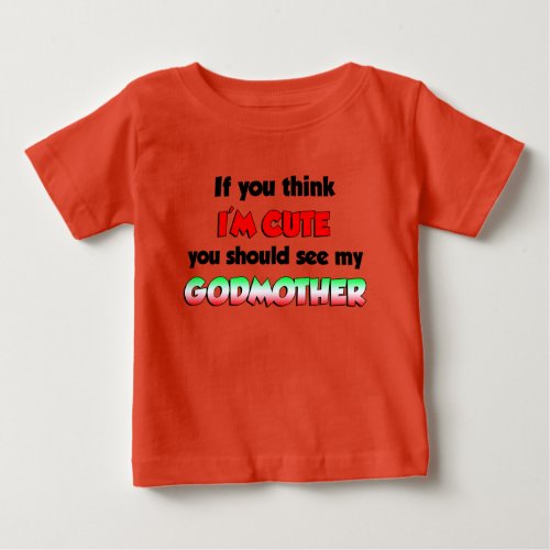 Cute Italian Godmother Baby T_Shirt
