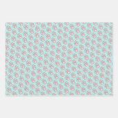 Cute Italian greyhound Easter eggs Paws Pattern Wrapping Paper Sheets (Front 2)