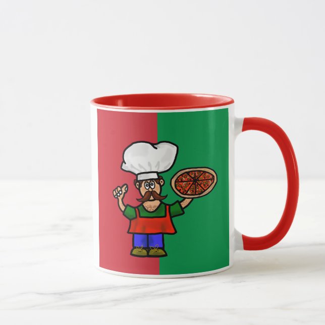 Cute Italian Pizza Maker Mug (Right)
