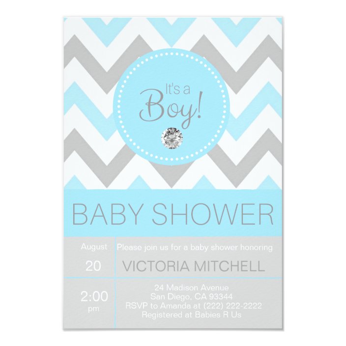 it's a boy invitation for baby shower
