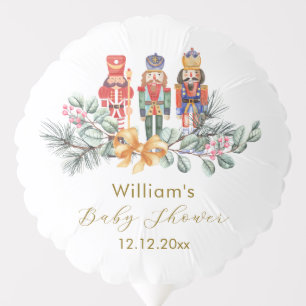 Cute It's Cold Outside Nutcracker Baby Shower Balloon