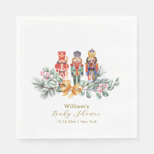 Cute It's Cold Outside Nutcracker Baby Shower Napkins