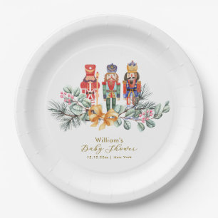 Cute It's Cold Outside Nutcracker Baby Shower Paper Plates