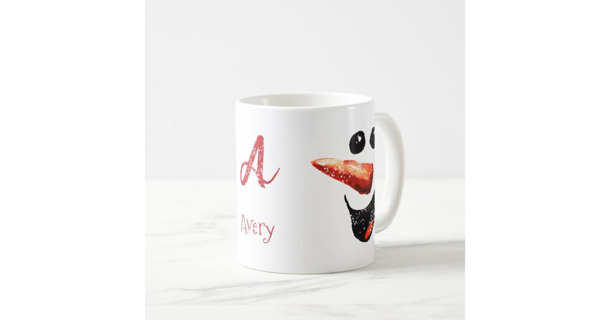 Merry Christmas coffee mug, Christmas gift for friend, Christmas drinkware,  Stocking stuffer, Reindeer design with red nose, Adorable winter