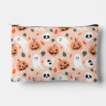 Cute Jack-O-Lantern &amp; Ghost Pattern Accessory Pouch