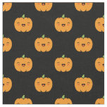 Cute Jack-O-Lantern Pumpkin Pattern Fabric