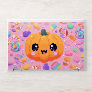 Cute Jack-o-Lantern with Candy - Laptop Skin
