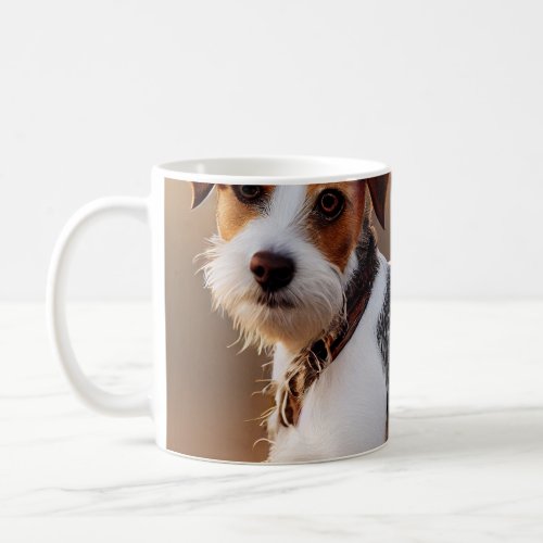 Cute Jack Russel Terrier Dog Photograph Coffee Mug