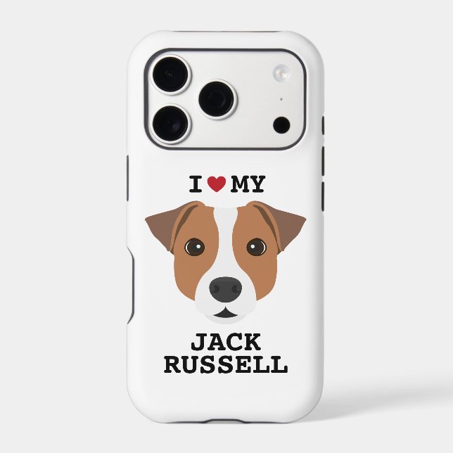 Cute Jack Russell Dog Case-Mate iPhone Case (Back)