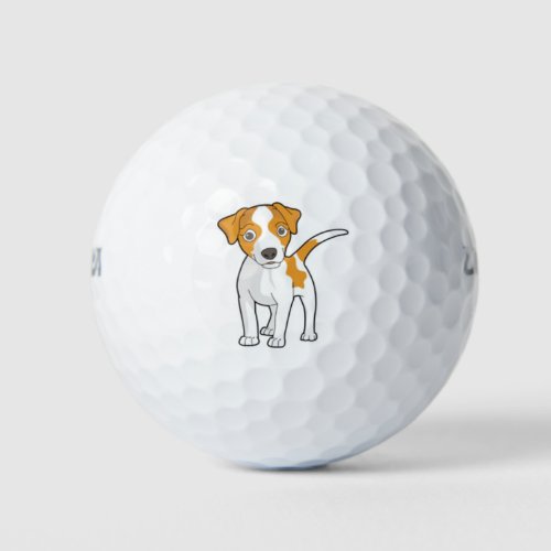 cute jack russell golf ball