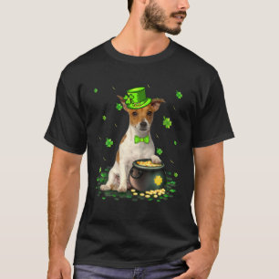 Cute Jack Russell Terrier Dog Lover St Patricks Da T-Shirt