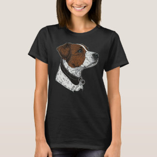 Cute Jack Russell Terrier Dog on Jack Russell Terr T-Shirt