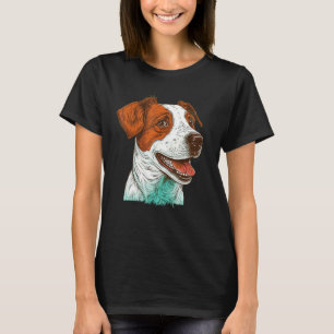 Cute Jack Russell Terrier Dog on Jack Russell Terr T-Shirt
