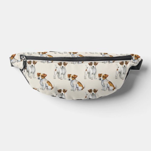Cute Jack Russell Terrier Dog Pattern Fanny Pack