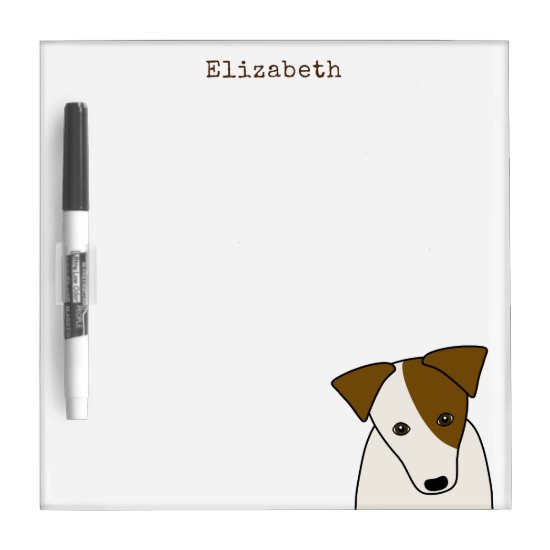 Cute Jack Russell Terrier personalized Dry Erase Board