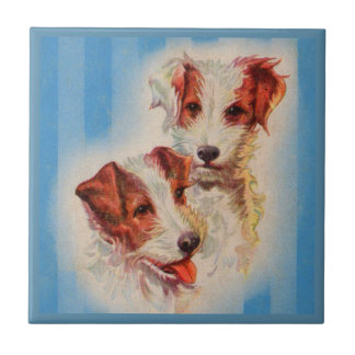 CUTE Jack Russell terriers Ceramic Tile