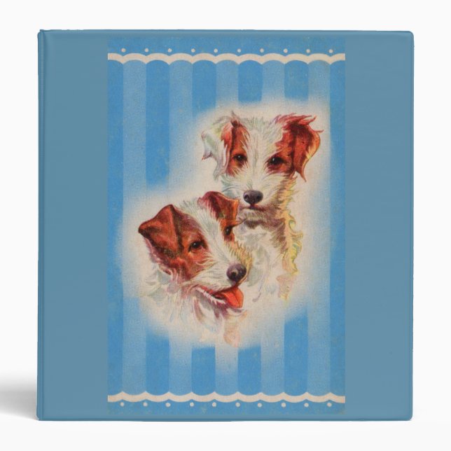 CUTE Jack Russell terriers illustration Binder (Front)