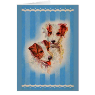 CUTE Jack Russell terriers illustration Cards