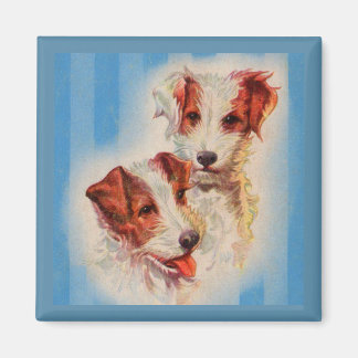 CUTE Jack Russell terriers illustration Magnet