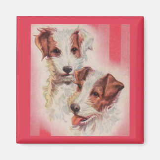 CUTE Jack Russell terriers illustration Magnet