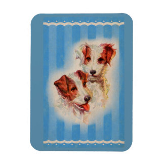 CUTE Jack Russell terriers illustration Magnet