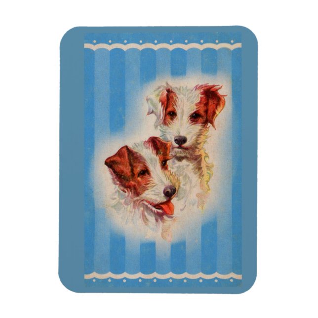 CUTE Jack Russell terriers illustration Magnet (Vertical)