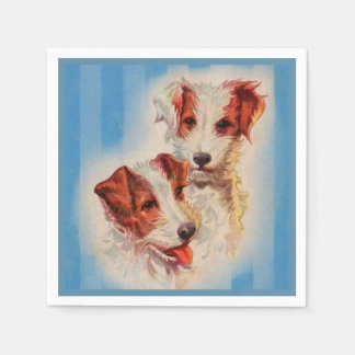 CUTE Jack Russell terriers illustration Napkins