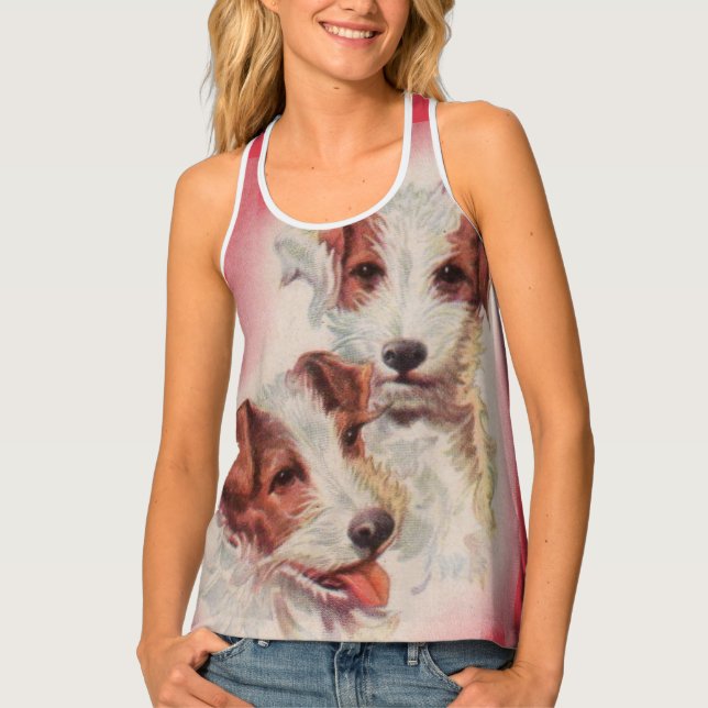 CUTE Jack Russell terriers print Tank Top (Front)