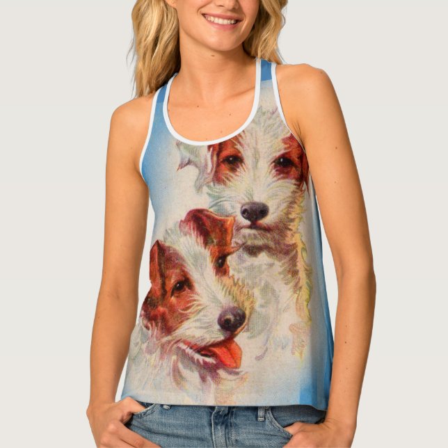 CUTE Jack Russell terriers print Tank Top (Front)