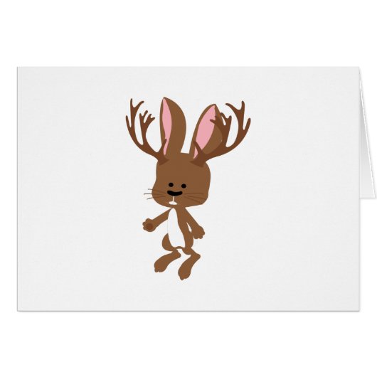 Cute Jackalope Cards (Front Horizontal)