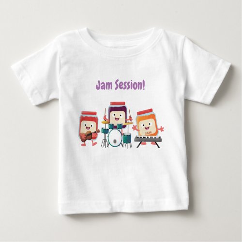 Cute jam session cartoon musician humour baby T_Shirt