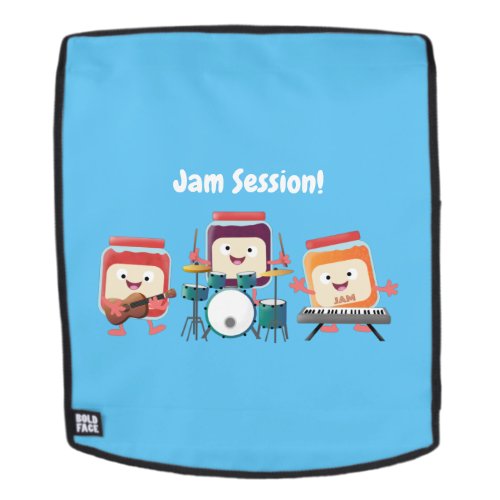Cute jam session cartoon musician humour backpack