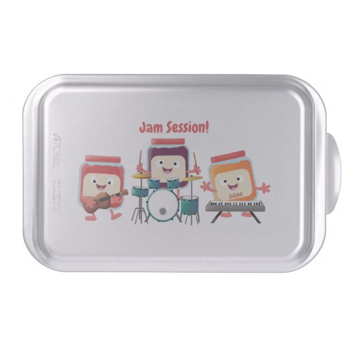 Cute jam session cartoon musician humour cake pan