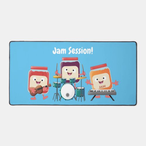Cute jam session cartoon musician humour desk mat