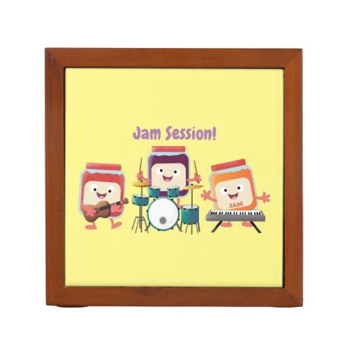 Cute jam session cartoon musician humour desk organizer