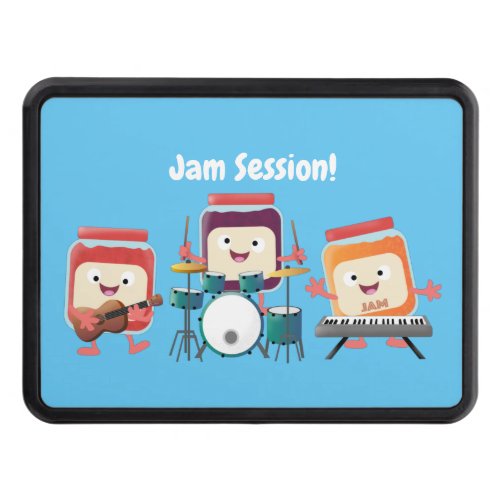 Cute jam session cartoon musician humour hitch cover
