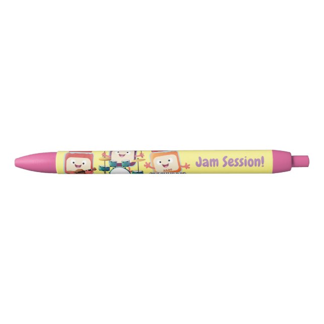 Cute jam session cartoon musician humour pen (Front)
