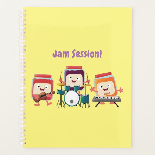 Cute jam session cartoon musician humour planner