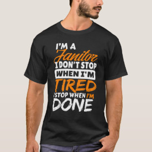 Cute Janitor Love & Appreciate Custodian Appreciat T-Shirt