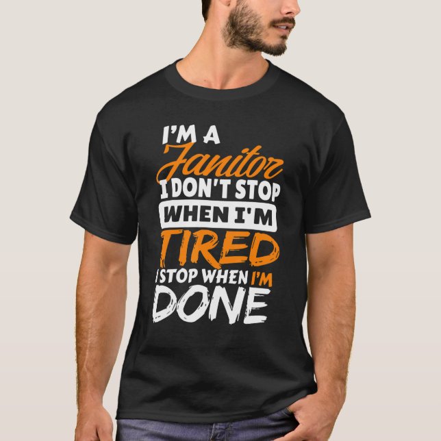 Cute Janitor Love & Appreciate Custodian Appreciat T-Shirt (Front)