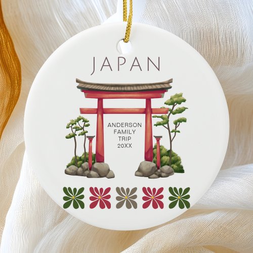 Cute Japan Archway Ceramic Ornament