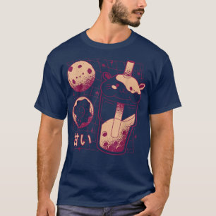 Cute Japanese Boba Tea Guinea Pig Donut Cookie G T-Shirt