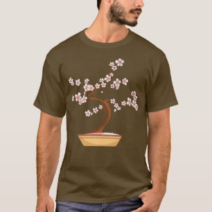 Cute Japanese Bonsai Sakura Cherry Blossom Kawaii  T-Shirt