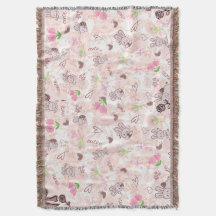Cute Japanese Kawaii Bunny and Pink Gingham Checke