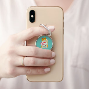 Cute Japanese Lucky Cats Phone Ring Stand