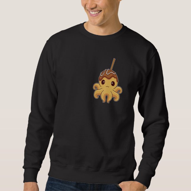 Cute Japanese Octopus Takoyaki Sweatshirt (Front)