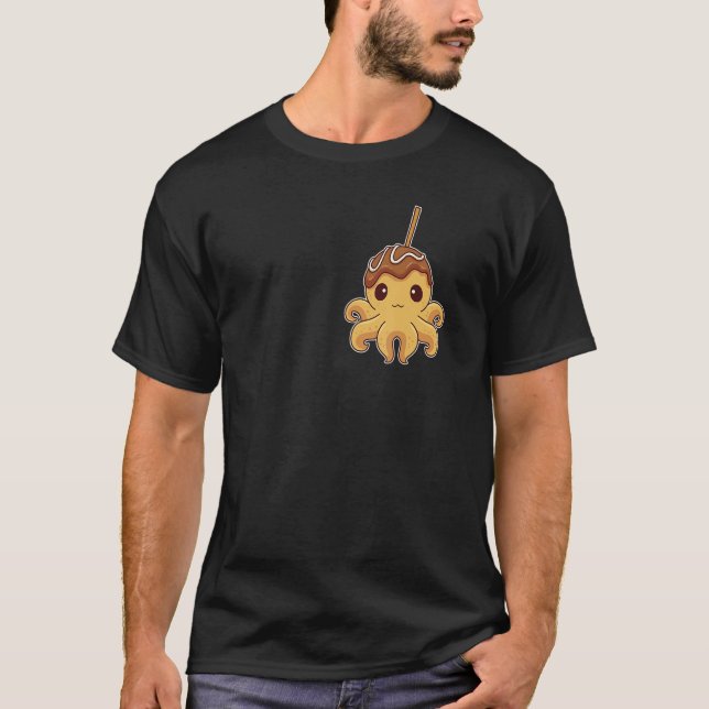 Cute Japanese Octopus Takoyaki T-Shirt (Front)