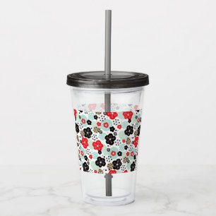 Cute Japanese patterns design Acrylic Tumbler
