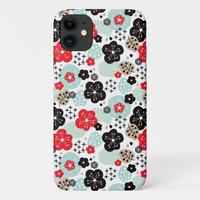 Cute Japanese patterns design Case-Mate iPhone Case (Back)