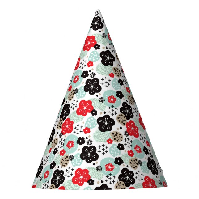 Cute Japanese patterns design Party Hat (Front)
